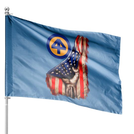 44th Infantry Division American Flag House Flags
