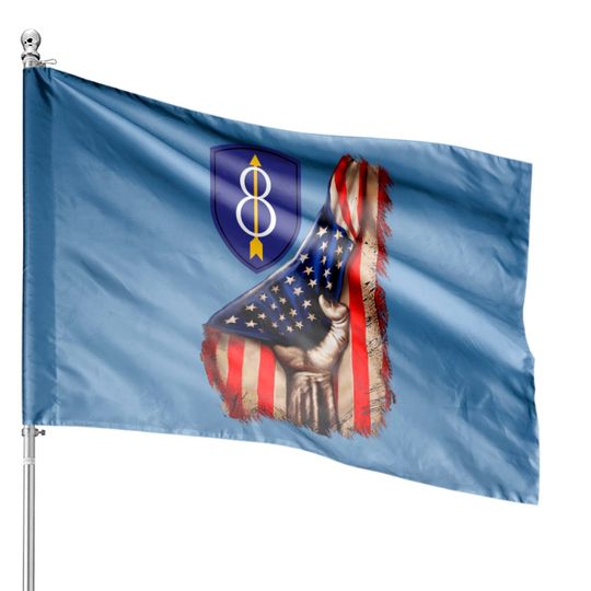8th Infantry Division American Flag