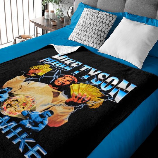 Iron Mike Tyson Baby Blankets, Tyson Vintage Baby Blanket, Mike Tyson Retro Inspired Baby Blanket
