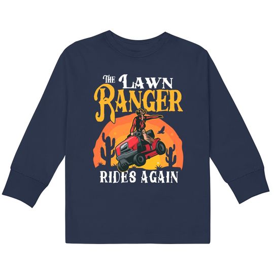 The Lawn Ranger Rides Again Funny Lawn Tractor Mow