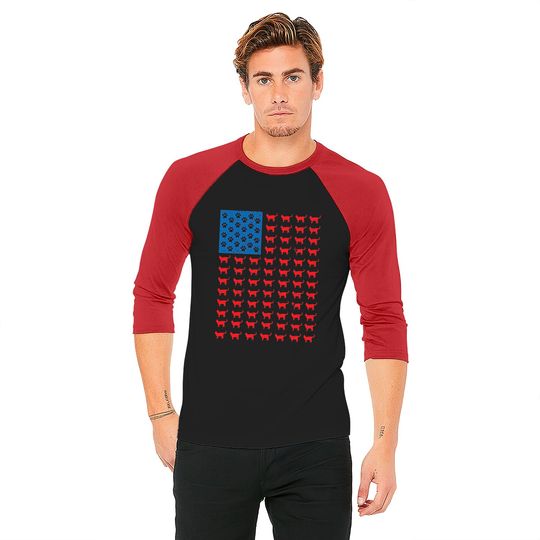 Distressed Patriotic Cat Shirt for Men Women and Kids Baseball Tees