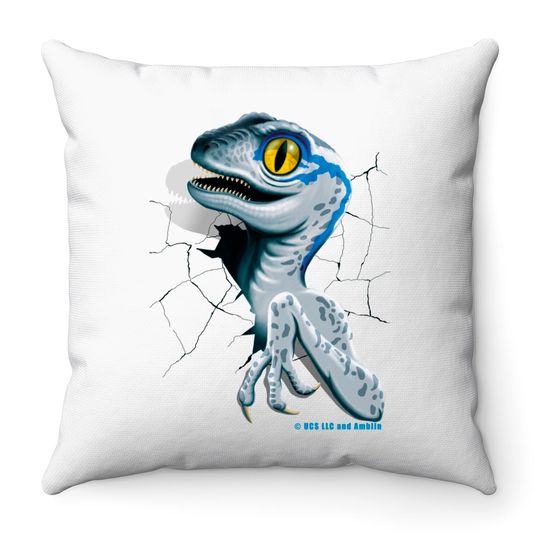Jurassic World - Baby Blue Raptor - Jurassic World - Throw Pillows