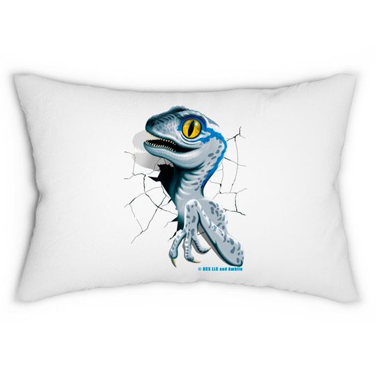 Jurassic World - Baby Blue Raptor - Jurassic World - Lumbar Pillows
