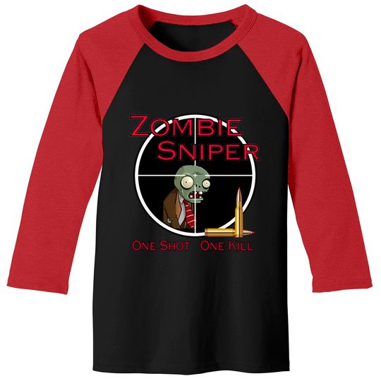 Zombie Sniper Squad - Zombie - Baseball Tees
