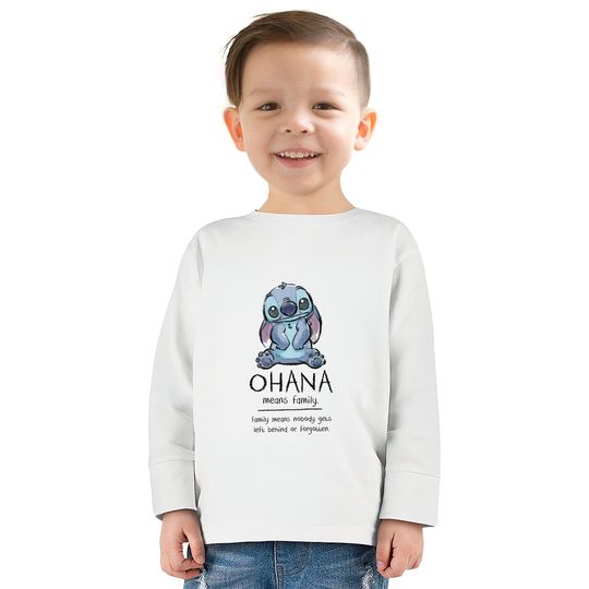 Ohana Means Family - Ohana Stich Stich Lilo Stitch Liloa -  Kids Long Sleeve T-Shirts