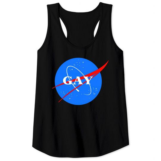 Gay NASA Logo Space Gay Geek Pride - Gay - Tank Tops