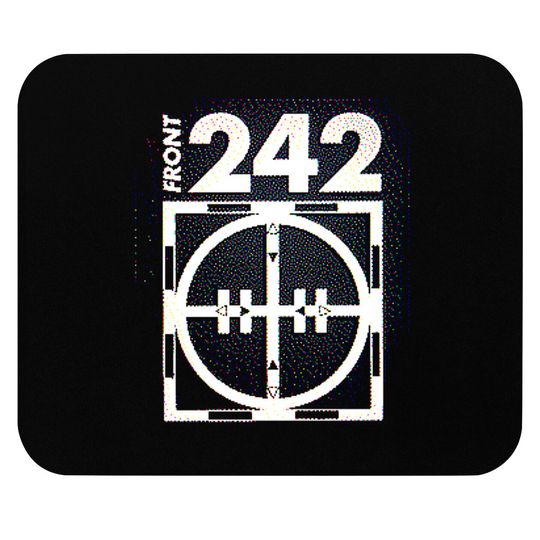 Front 242 †† Glitch 3D Logo Fanart Design - Front 242 - Mouse Pads