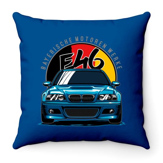 BMW M3 E46 - Bmw M3 - Throw Pillows