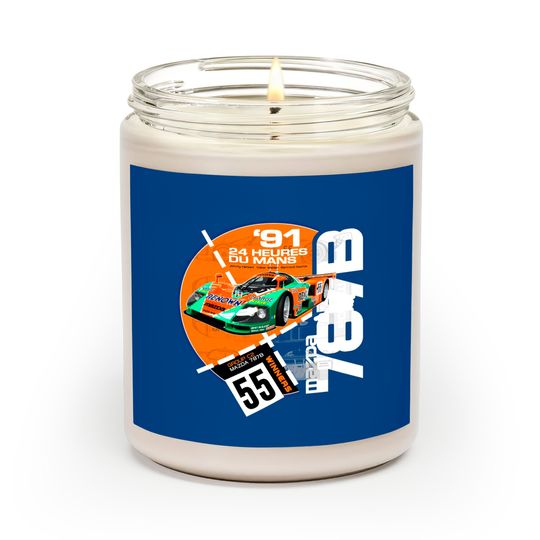 Retro Le Mans 24 Hours Scented Candles - Mazda 787B Group C2 Design - Mazda 787b Group C2 - Scented Candles