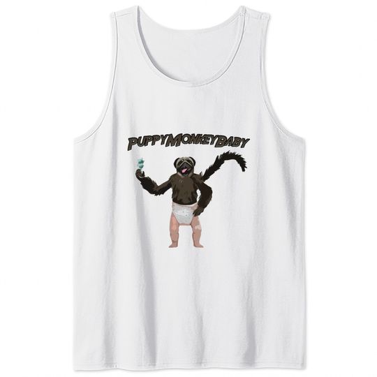 PuppyMonkeyBaby Puppy Monkey Baby Funny Commercial - Mountain Dew - Tank Tops
