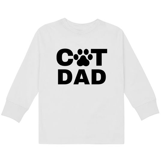 Best cat dad ever cat daddy pajamas | Cat dad - Cat Daddy -  Kids Long Sleeve T-Shirts