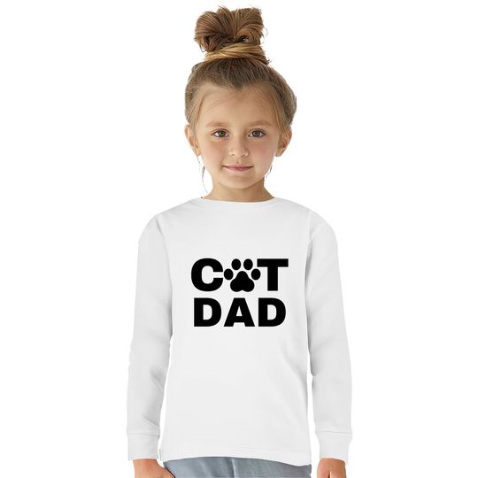 Best cat dad ever cat daddy pajamas | Cat dad - Cat Daddy -  Kids Long Sleeve T-Shirts