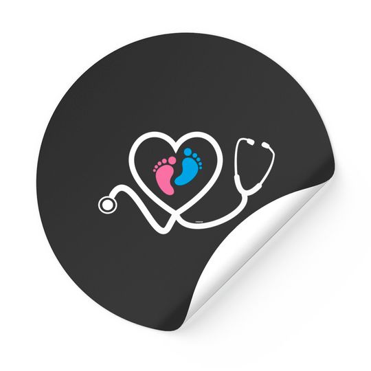 Obstetric Nurse Baby Feet - Nurse - Stickers