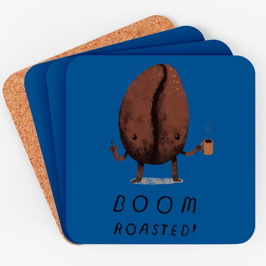boom. roasted! - Coffee Bean - Coasters