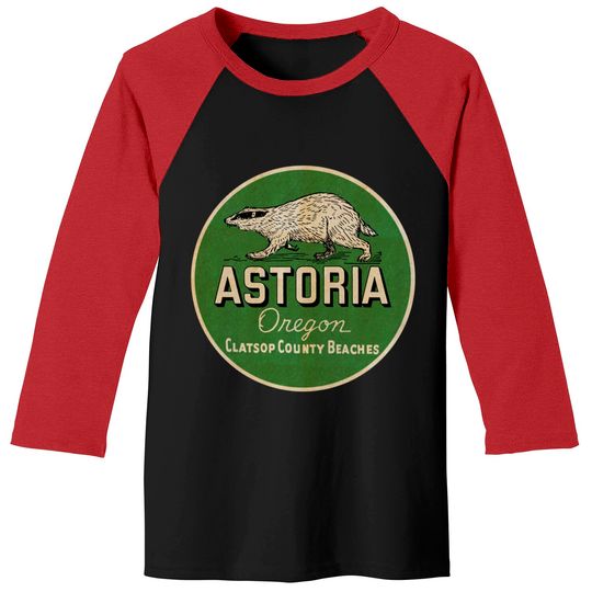 Vintage Astoria Oregon - Astoria Oregon - Baseball Tees