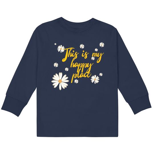 This is my happy place - Happy Place -  Kids Long Sleeve T-Shirts