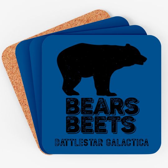 Bears Beets Battlestar Galactica Coasters, Funny The Office Fans Gift - Schrute - Coasters