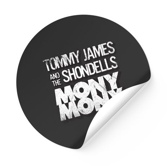 Tommy James and the Shondells "Mony Mony" - Vintage Rock - Stickers