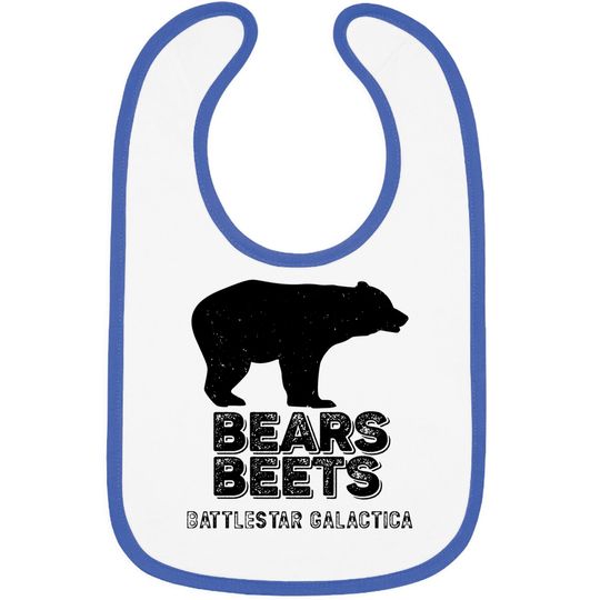 Bears Beets Battlestar Galactica Bibs, Funny The Office Fans Gift - Schrute - Bibs