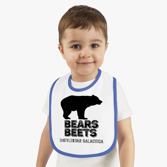 Bears Beets Battlestar Galactica Bibs, Funny The Office Fans Gift - Schrute - Bibs