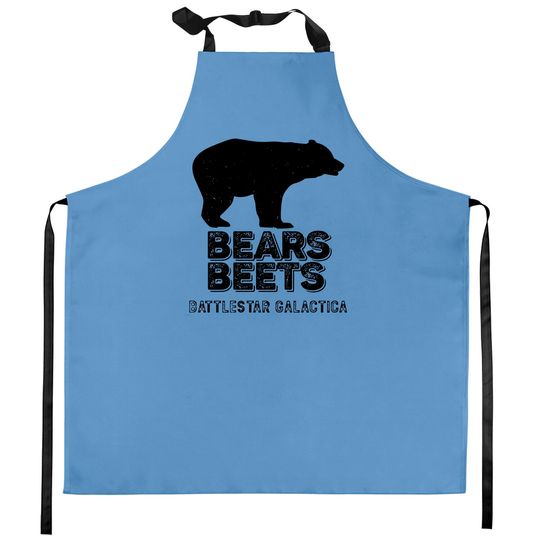Bears Beets Battlestar Galactica Kitchen Aprons, Funny The Office Fans Gift - Schrute - Kitchen Aprons