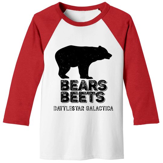 Bears Beets Battlestar Galactica Baseball Tees, Funny The Office Fans Gift - Schrute - Baseball Tees