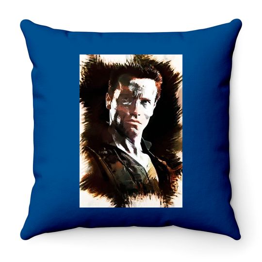 John Matrix - Arnold Schwarzenegger [COMMANDO] - Movies - Throw Pillows