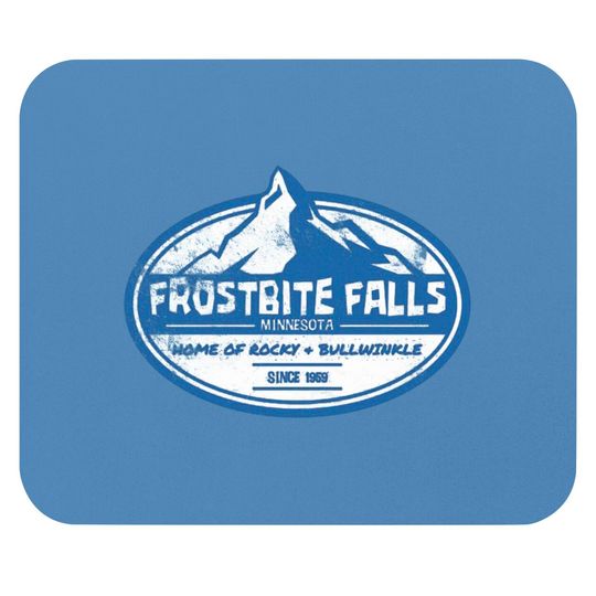 Frostbite Falls, distressed - Rocky And Bullwinkle - Mouse Pads