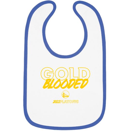 Gold Blooded Bibs, Warriors Gold Blooded Bibs, Gold Blooded 2022 Playoffs Bibs, Gold Blooded 2022 Bibs