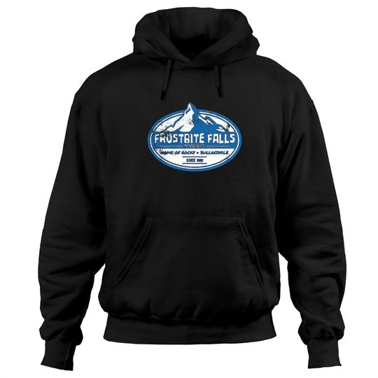 Frostbite Falls, distressed - Rocky And Bullwinkle - Hoodies