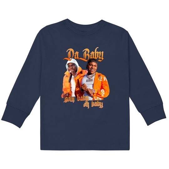 Dababy  Kids Long Sleeve T-Shirts, 90s Retro Vintage Rap Tee Shirt
