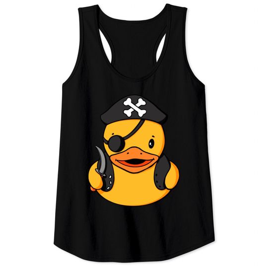 Pirate Rubber Duck Tank Tops