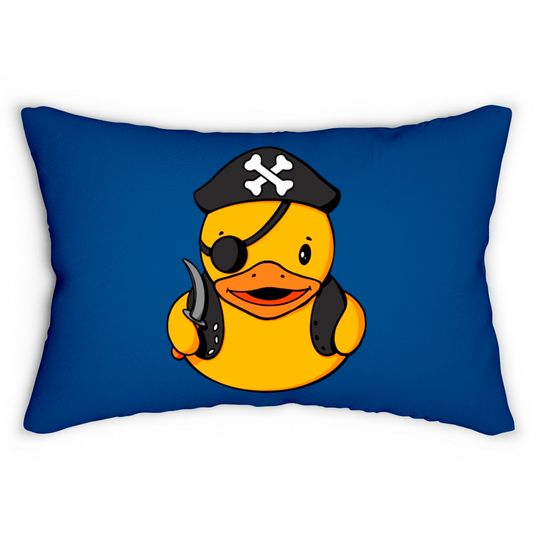 Pirate Rubber Duck Lumbar Pillows