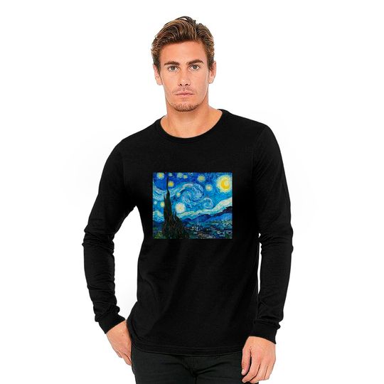 The Starry Night by Vincent Van Gogh - Starry Night - Long Sleeves
