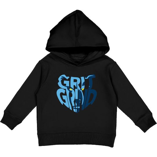 Grizzlie Grit Grind Logo - Memphis Grizzlies Basketball - Kids Pullover Hoodies