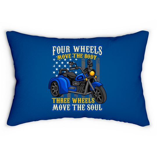 Trike Three Wheels Motorcycle Biker - Trike - Lumbar Pillows