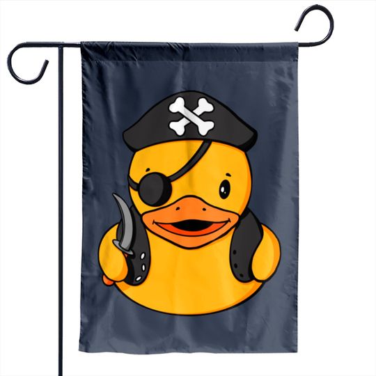 Pirate Rubber Duck Garden Flags