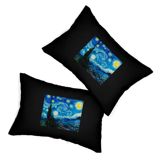 The Starry Night by Vincent Van Gogh - Starry Night - Lumbar Pillows