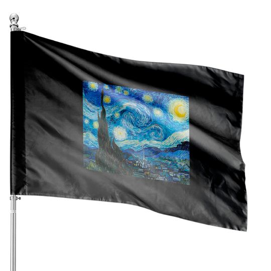 The Starry Night by Vincent Van Gogh - Starry Night - House Flags