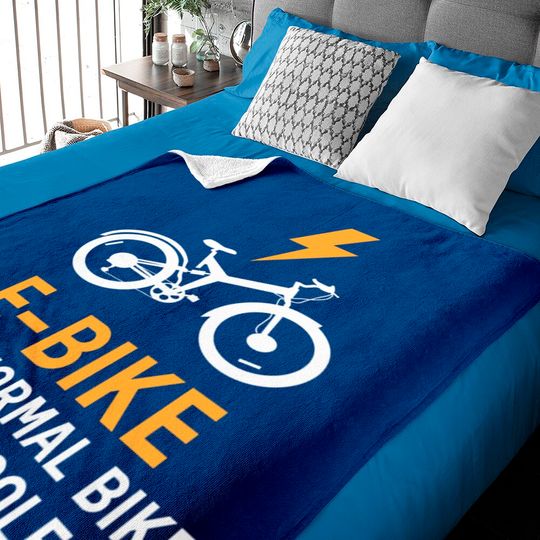 EBike Like A Normal Bike Cooler E Bike - E Bike - Baby Blankets