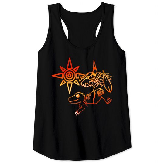 Crest of Courage - Digimon - Tank Tops