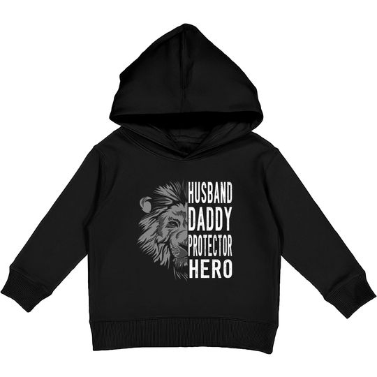 husband daddy protective hero.father's day gift - Husband Daddy Protector Hero - Kids Pullover Hoodies