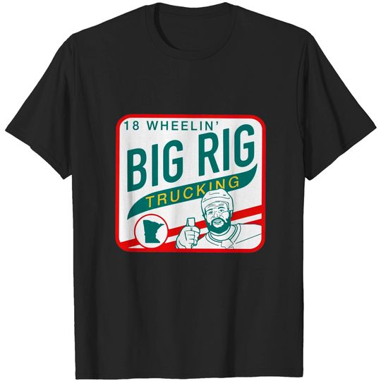 Minnesota Wild Jordan Greenway 18 Wheelin Big Rig Trucking Shirt