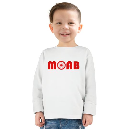 Moab (Bike Wheel) - Mountain Bike -  Kids Long Sleeve T-Shirts