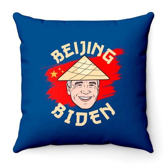 Political Beijing Biden - Anti Joe Biden For President 2020 - Beijing Biden Anti Joe Biden - Throw Pillows