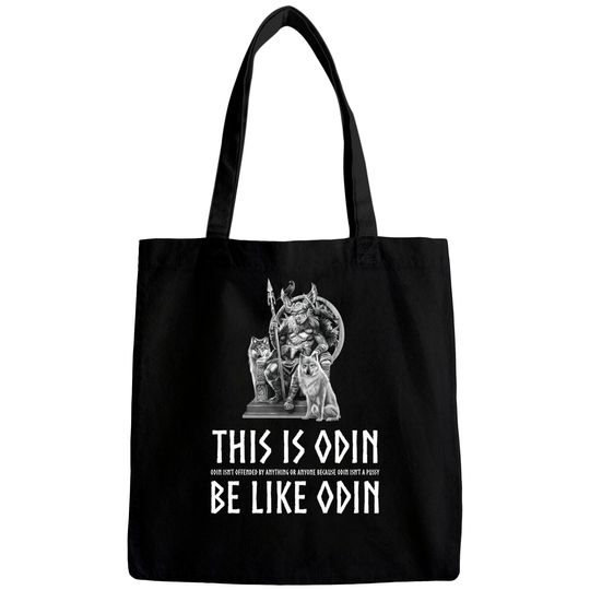 Anti Socialism - Masculine Alpha Male Viking Mythology - Odin isn't offended by anything or anyone because Odin isn't a pussy - Anti Socialism - Bags