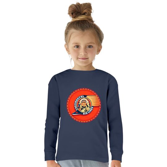 Continental Airlines - Continental Airlines -  Kids Long Sleeve T-Shirts