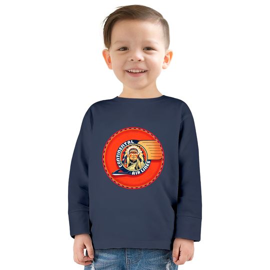 Continental Airlines - Continental Airlines -  Kids Long Sleeve T-Shirts