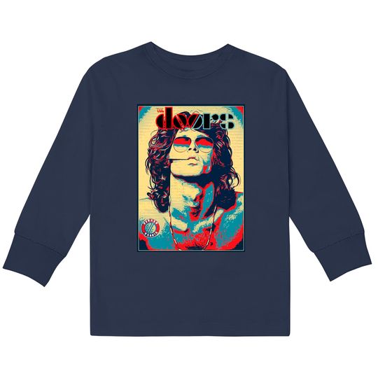 The Doors Jim Morrison American Poet  Rock Music  Kids Long Sleeve T-Shirts