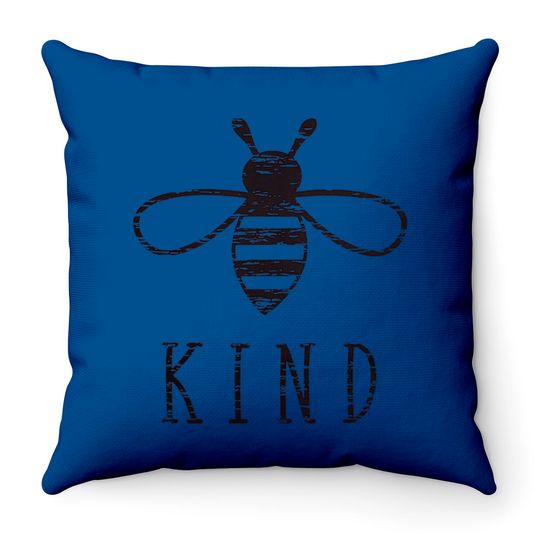 Bee Kind Throw Pillow, Motivational Throw Pillow, Save the bees Throw Pillow, Quotes about life, Bee Throw Pillows, Bee lover gift